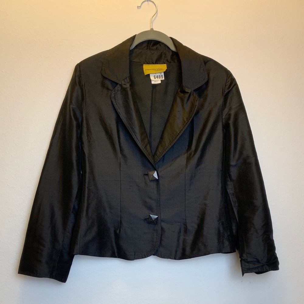 Size S - Shantung Silk Jacket - Painted Pony